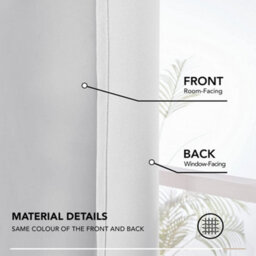 Deconovo Bedroom Curtains Pencil Pleat Curtains Blackout Curtains Eyelet Curtains For Girls Room Silver Grey W55 X L79 Inch 1 Pair - thumbnail 5