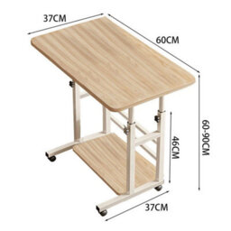 Natural Wood Portable Table Notebook Computer Foldable Laptop Storage Desk - thumbnail 2