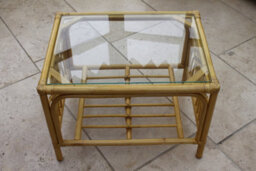 Garden Market Place Gardenmarketplace Portofino Cane Conservatory Furniture 3 Piece Suite - 2 Chairs And A Sofa- Cream Colour Fabric - thumbnail 9