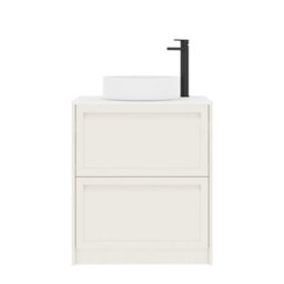 Royal Bathrooms Royal Bathroom Elmore 700mm Classic White Freestanding Vanity Unit 2 Drawer With Plain White Worktop & No Basin - thumbnail 7