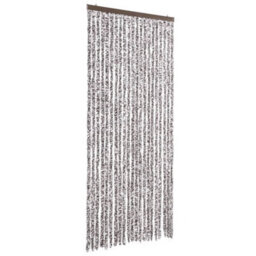Vidaxl Insect Curtain Brown And Beige 90X220 Cm Chenille - thumbnail 2