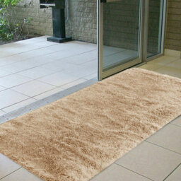 Ameha Shaggy Beige Area Rugs For Bedroom, Hallway Runner Fluffy Rug Anti-Slip - Soft Thick Pile Rug Non-Shedding, 60X220 Cm - thumbnail 4