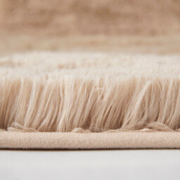 Ameha Shaggy Beige Area Rugs For Bedroom, Hallway Runner Fluffy Rug Anti-Slip - Soft Thick Pile Rug Non-Shedding, 60X220 Cm - thumbnail 6
