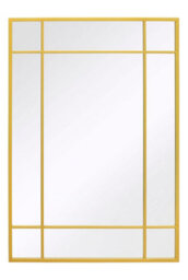 "Mirroroutlet - The Genestra - Gold Modern Contemporary Garden Wall Mirror 39"" X 27"" (100 X 70 Cm)" - thumbnail 3