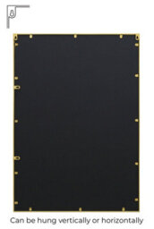 "Mirroroutlet - The Genestra - Gold Modern Contemporary Garden Wall Mirror 39"" X 27"" (100 X 70 Cm)" - thumbnail 5
