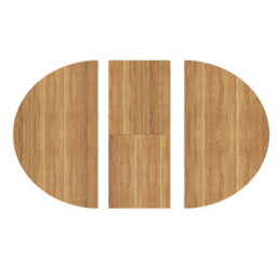 Btm Round To Oval Extendable Dining Table  110 To 150 Cm, Seats Up To 8 People, Dining Table For Kitchen And Balcony, Dark Brown - thumbnail 8