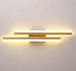 Led Wall Light 28W Brushed Gold Warm White Indoor Wall Lamp - thumbnail 1