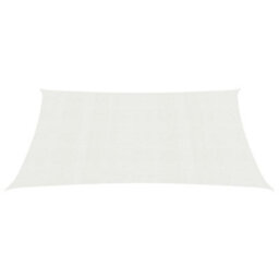 Berkfield Sunshade Sail 160 G/m2 White 3X4 M Hdpe - thumbnail 2