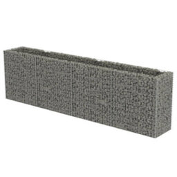 Berkfield Gabion Raised Bed Galvanised Steel 360X50X100 Cm - thumbnail 2