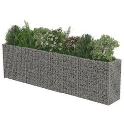 Berkfield Gabion Raised Bed Galvanised Steel 360X50X100 Cm - thumbnail 4