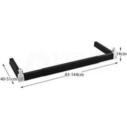 Lassic Fire Vida Adjustable Black & Silver Fire Fender - thumbnail 2