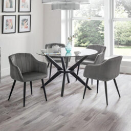 Oakham Glenwood Premium Scalloped Grey Dining Chairs - Set Of 2 - thumbnail 6