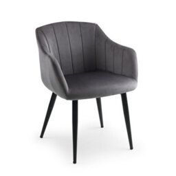 Oakham Glenwood Premium Scalloped Grey Dining Chairs - Set Of 2 - thumbnail 2