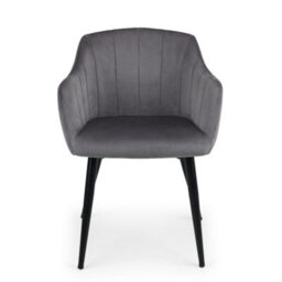 Oakham Glenwood Premium Scalloped Grey Dining Chairs - Set Of 2 - thumbnail 3