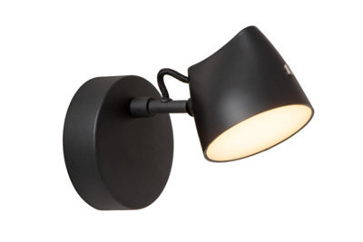 Lucide Milne Wall Light - Led Dim. 2700K - Black - image 1