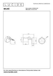 Lucide Milne Wall Light - Led Dim. 2700K - Black - thumbnail 5