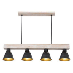 Luminosa Lighting Luminosa Günther Bar Pendant Ceiling Light Natural Color 4X E27 - thumbnail 3