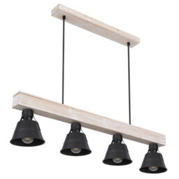 Luminosa Lighting Luminosa Günther Bar Pendant Ceiling Light Natural Color 4X E27 - thumbnail 2