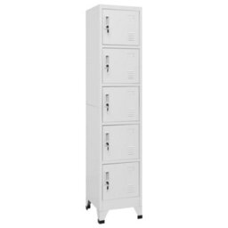 Vidaxl Locker Cabinet Light Grey 38X40X180 Cm Steel - thumbnail 1