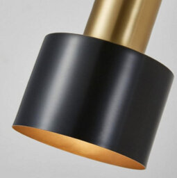 Wall Light Retro Style Iron Wall Lamp Fitting Indoor Bedroom Bedside E27 Lamp Holder Black And Gold - thumbnail 2