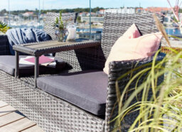 Evre Lisbon Rattan 2 Seater Jack & Jill Loveseat Partner Garden Furniture Patio Terrace Balcony Outdoor Indoor - thumbnail 8
