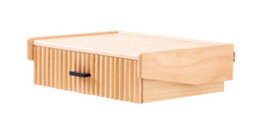 Nordlys 1-Drawer Wood And Natural Nightstand Exotic Boho Bedroom - thumbnail 2