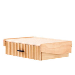 Nordlys 1-Drawer Wood And Natural Nightstand Exotic Boho Bedroom - thumbnail 1