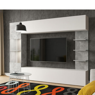 Lazando Living Room Furniture Set Modern Led Tv Entertainment Unit With Storage Sleek Contemporary Design - image 1