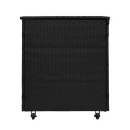 Jardí Black Rattan Corner Furniture Set & Large Garden Storage Box - thumbnail 9