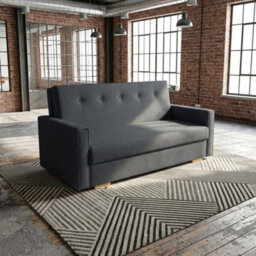 Viva Sonic Iii Sofa Bed For Living Room With Storage Chipboard Frame Polyurethane Foam 153X100X85Cm Grey - thumbnail 3