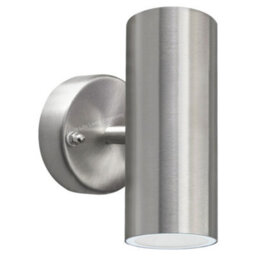Long Life Lamps Company 8W Modern Outdoor Led Stainless Steel Double Wall Light Cool White Zlc312