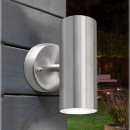Long Life Lamps Company 8W Modern Outdoor Led Stainless Steel Double Wall Light Cool White Zlc312 - thumbnail 8