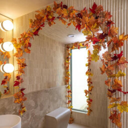 2 Pack Artificial Fall Maple Leaf Garland, 5.9Ft/piece Autumn Hanging Vine, Fall Leaves Thanksgiving Decor - thumbnail 4