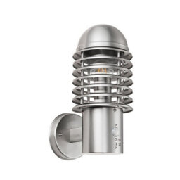Luminosa Lighting Luminosa Louvre Pir 1 Light Outdoor Wall Brushed Stainless Steel Ip44, E27 - thumbnail 2