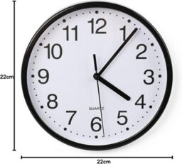 Divchi Wall Clock Silent & Non-Ticking Modern Battery Operated Digital Quiet Sweep Office Home School Kitchen Decor Clocks Black - thumbnail 8