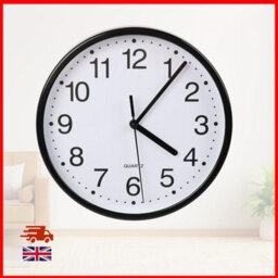 Divchi Wall Clock Silent & Non-Ticking Modern Battery Operated Digital Quiet Sweep Office Home School Kitchen Decor Clocks Black - thumbnail 7