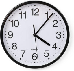 Divchi Wall Clock Silent & Non-Ticking Modern Battery Operated Digital Quiet Sweep Office Home School Kitchen Decor Clocks Black