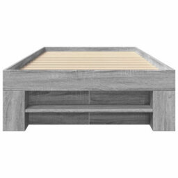Berkfield Bed Frame Without Mattress Grey Sonoma 75X190 Cm Small Single Engineered Wood - thumbnail 5