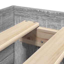 Berkfield Bed Frame Without Mattress Grey Sonoma 75X190 Cm Small Single Engineered Wood - thumbnail 9