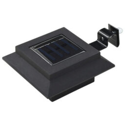 Outdoor Solar Lamps 12 Pcs Led Square 12 Cm Black - thumbnail 2