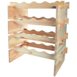 Woodeedoo Freestanding 4 Tier Wooden Wine Rack For 16 Bottles Natural Pine Floor Standing Bar Cellar Storage 50 X 32 X 66 Cm - thumbnail 6