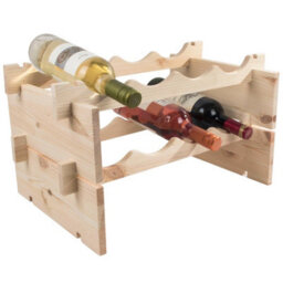Woodeedoo Freestanding 4 Tier Wooden Wine Rack For 16 Bottles Natural Pine Floor Standing Bar Cellar Storage 50 X 32 X 66 Cm - thumbnail 7