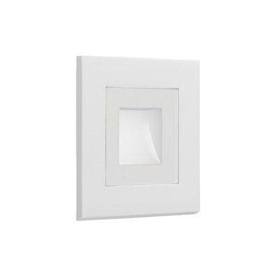 Luminosa Lighting Luminosa Click Outdoor Recessed Wall Lamp White Led 1.4W 3000K Ip65 On-Off
