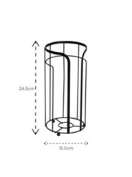 Showerdrape Dante Black Spare Toilet Roll Holder - thumbnail 2