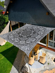 Black 2X2M Shade Sail Waterproof - thumbnail 3