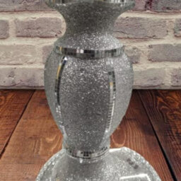 Biznest 40Cm Luxury Flower Vase Ceramic Flowers Pot Centerpiece Mirror Effect Home Table Birthday Wedding Gift (Vase 032) Silver