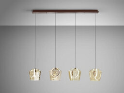Luminosa Lighting Luminosa Ingrid Bar Pendant Ceiling 4 Light Champagne Led 3000K - Uk Stock - thumbnail 4