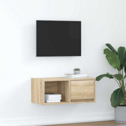 Berkfield Tv Cabinet Sonoma Oak 60X31X25.5 Cm Engineered Wood - thumbnail 1