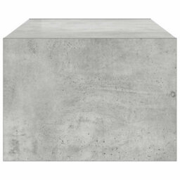 Berkfield Durable Tv Cabinet With Led Lights Concrete Grey 100X35.5X25 Cm - thumbnail 8