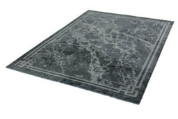 Grey Border Luxurious Modern Abstract Bordered Easy To Clean Rug For Dining Room Bed Room And Living Room-160Cm X 230Cm - thumbnail 3